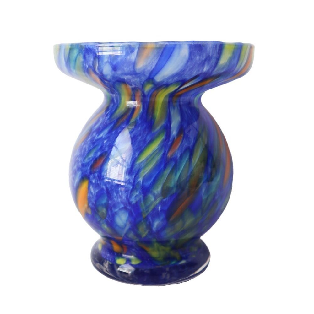 Vintage Art Glass Vase Hand Blown Studio Art Glass
